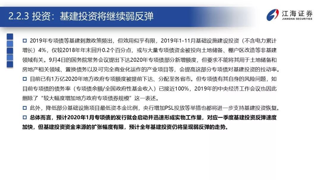 震荡的延续——江海证券2020年宏观债券年度策略报告2019-12-23