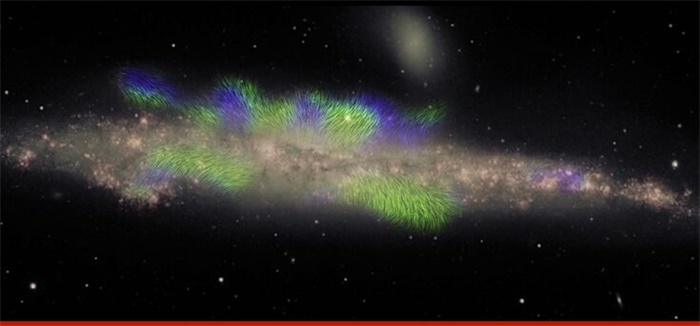 惊艳！鲸鱼星系“侧身照”曝光：星系盘边缘长着浓密带磁性的“头发丝”