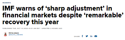预警！IMF发布重磅警告 市场恐再遭遇“崩盘”？！美元急坠黄金崩跌