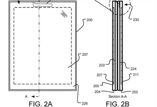 微软为可折叠手机申请专利 内容涉及金属框架和显示屏盖板
