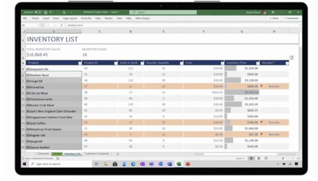 微软对Excel进行了全面的改革 推出了实时自定义数据类型