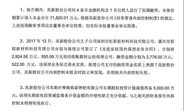 兆新股份年报或存严重虚假陈述 股民：呼呼监管重拳打击