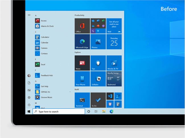 终于来了！微软正式发布Windows 10 2020年10月更新：全新开始菜单