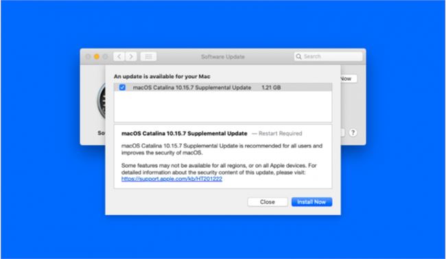 苹果发布最新macOS Catalina 10.15.7补充更新  修复了关键安全漏洞