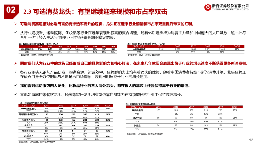 看好21年可选消费投资机会 看好21年可选消费投资机会
