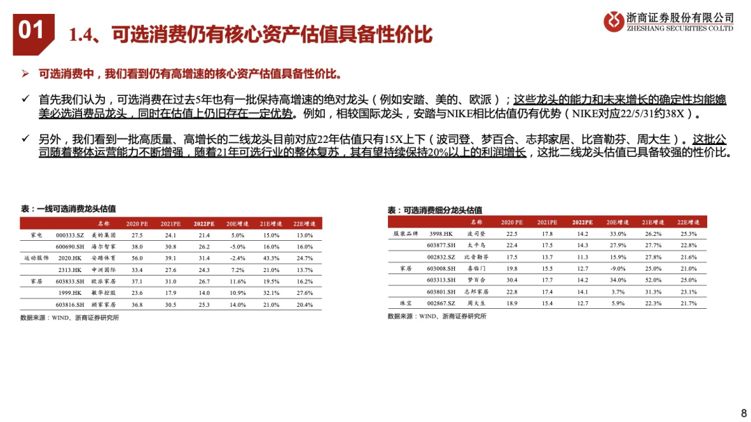 看好21年可选消费投资机会 看好21年可选消费投资机会
