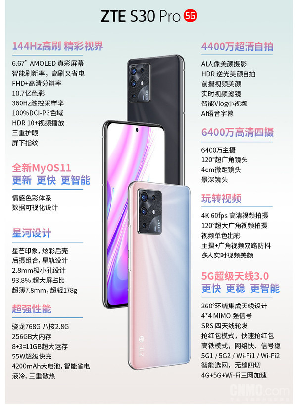 中兴S30 Pro配置图