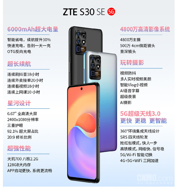中兴S30 SE配置图