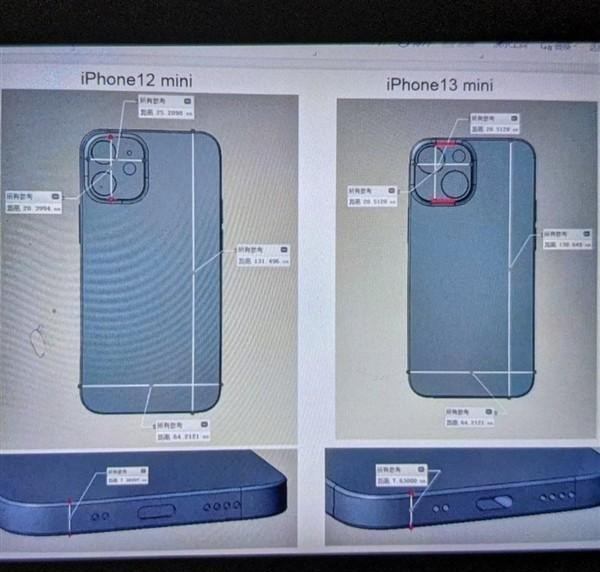 iPhone 13 mini CAD模型设计图