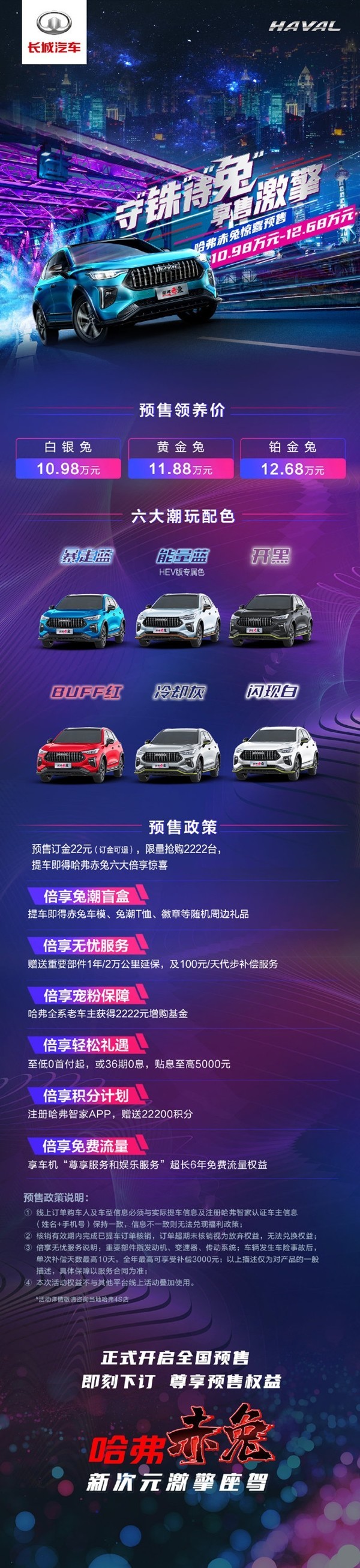 10.98万起！哈弗赤兔预售正式开启 提车更有六大惊喜
