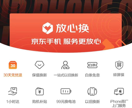 京东放心换服务包每月低至9.9元