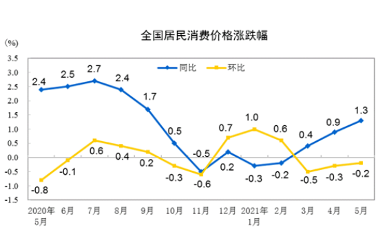 国家统计局城市司高级统计师董莉娟解读2021年5月份CPI和PPI数据 国家统计局城市司高级统计师董莉娟解读2021年5月份CPI和PPI数据