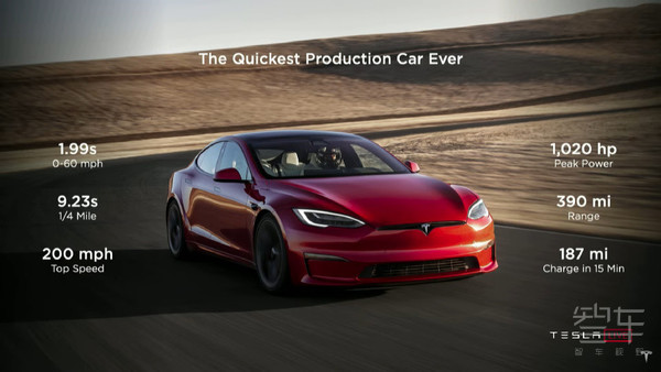特斯拉新款Model S Plaid版