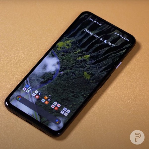 黑色Pixel 5a曝光图（图源来自网络）