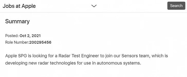 实锤!苹果正在开发自动驾驶汽车技术 还在招工程师 实锤!苹果正在开发自动驾驶汽车技术 还在招工程师