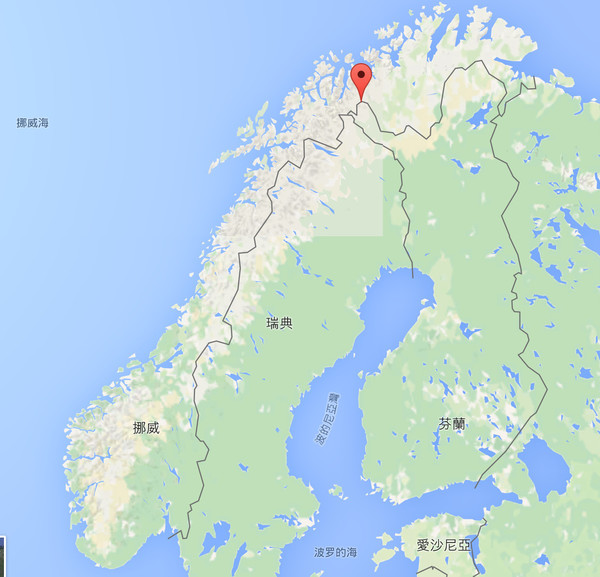 挪威地理位置
