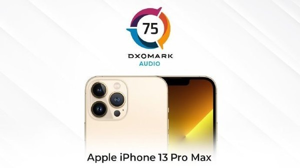 iPhone 13 Pro Max DXOMARK音频得分公布
