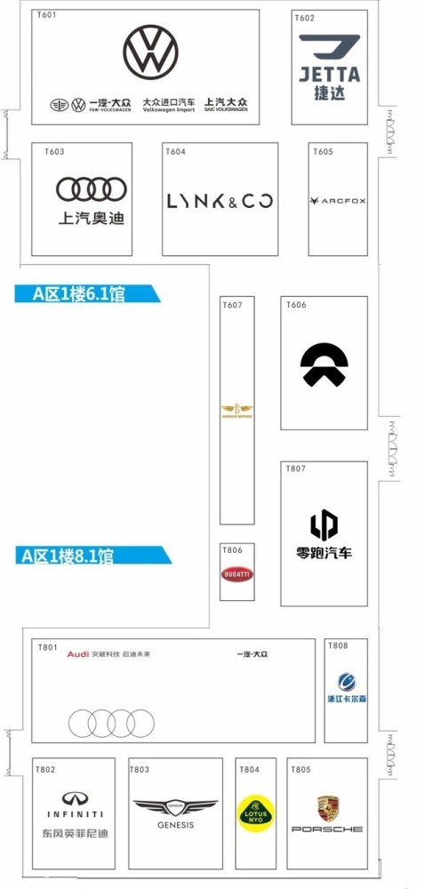 来看！2021广州车展展位图公布 你想看的品牌都在这