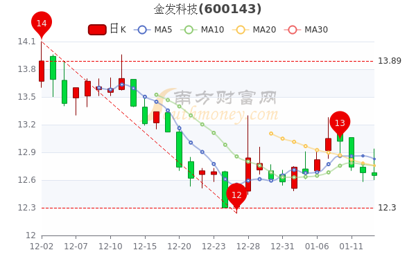 1月13日金发科技大单净流入510.91万,收盘报12.65元 1月13日金发科技大单净流入510.91万,收盘报12.65元