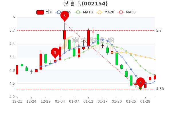 2月8日报喜鸟市值68.59亿,股价多少? 2月8日报喜鸟市值68.59亿,股价多少?