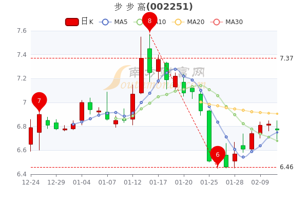 2月11日步步高市值58.49亿,换手率达0.8% 2月11日步步高市值58.49亿,换手率达0.8%