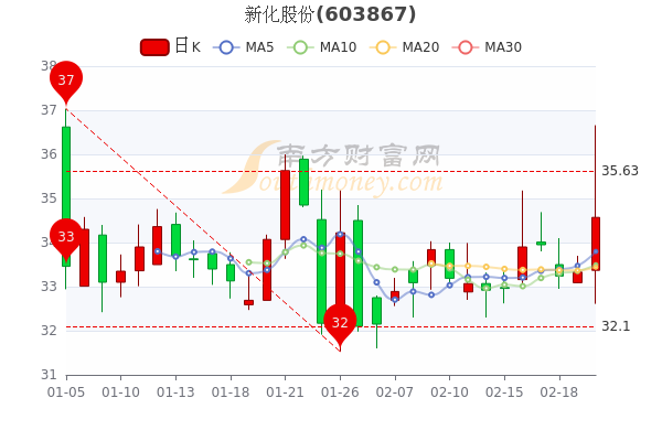 新化股份2月22日市值48.89亿,超大单净流入2944.3万 新化股份2月22日市值48.89亿,超大单净流入2944.3万