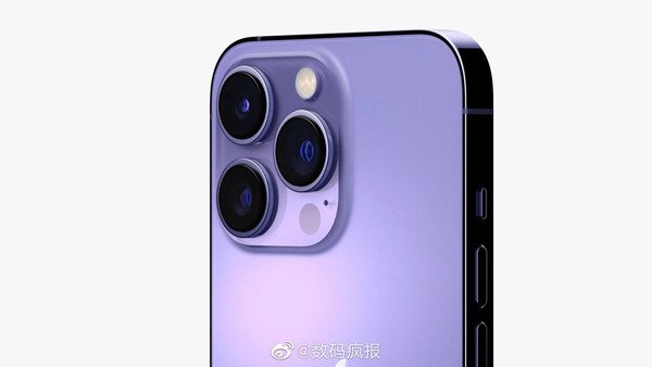 iPhone 13 Pro系列紫色款渲染图（图源微博）