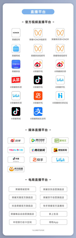 荣耀Play6T系列发布会直播平台汇总