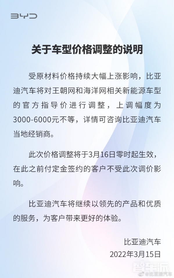 这是一份特殊的购车指南：近期各车企涨价信息超全汇总