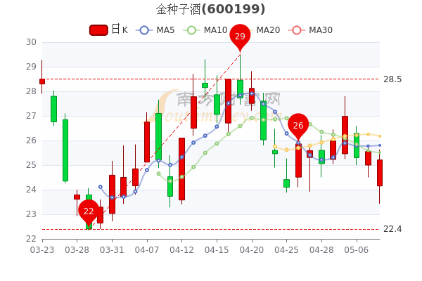 金种子酒5月10日收盘跌1.33%，市值多少，5分钟教你看懂