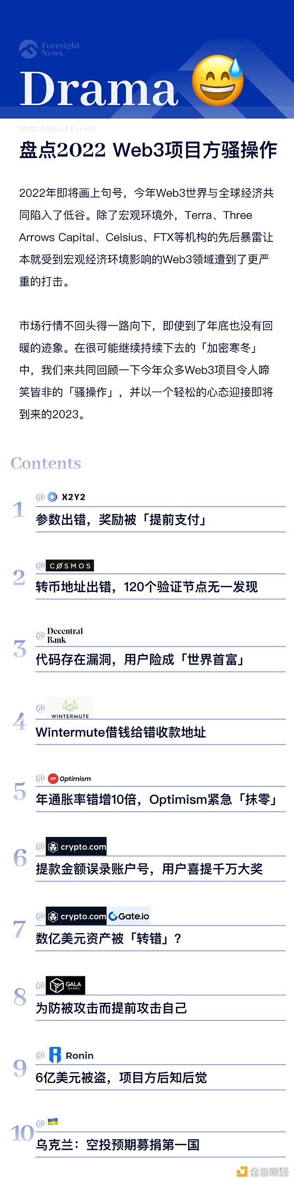 
      盘点 2022 Web3 项目方骚操作
